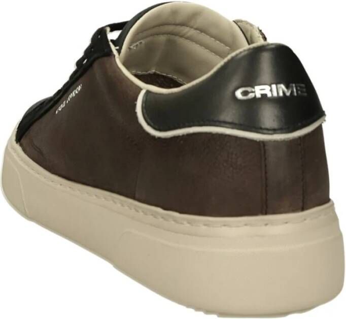 Crime London Stijlvolle Sneakers voor dagelijks gebruik Brown Heren
