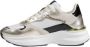 Crime London Textiel Accenten Leren Sneaker Dames Collectie Multicolor Dames - Thumbnail 3
