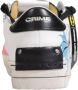 Crime London Textiel Accenten Leren Sneaker Dames Collectie White Dames - Thumbnail 8