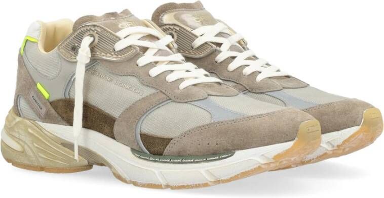 Crime London Vintage Fugitive Mud Run Sneakers Bruin Brown Heren
