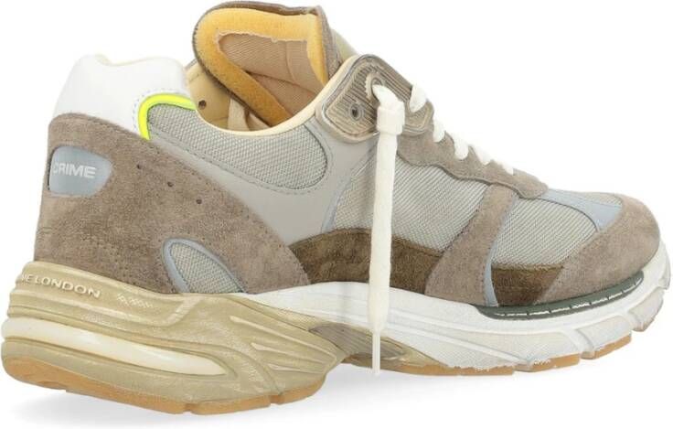 Crime London Vintage Fugitive Mud Run Sneakers Bruin Brown Heren