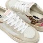 Crime London Vintage Stijl Leren Sneakers Patchwork - Thumbnail 2
