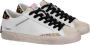 Crime London Witte Distressed Luipaard Sneakers White Dames - Thumbnail 3