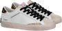 Crime London Witte Distressed Luipaard Sneakers White Dames - Thumbnail 4