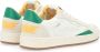 Crime London Witte en groene leren sneakers Chelsea Electric Blue White Heren - Thumbnail 3