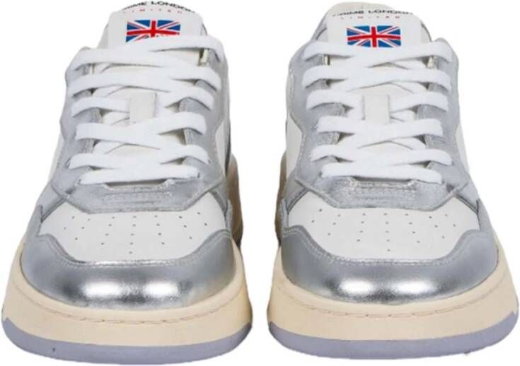 Crime London Witte en Zilveren Timeless Sneakers Multicolor Dames