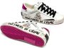 Crime London Witte Leren Glitter Sneakers - Thumbnail 2