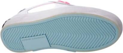 Crime London Witte Leren Lage Sneakers