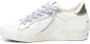Crime London Witte Leren Sneakers met Vintage Effect - Thumbnail 2