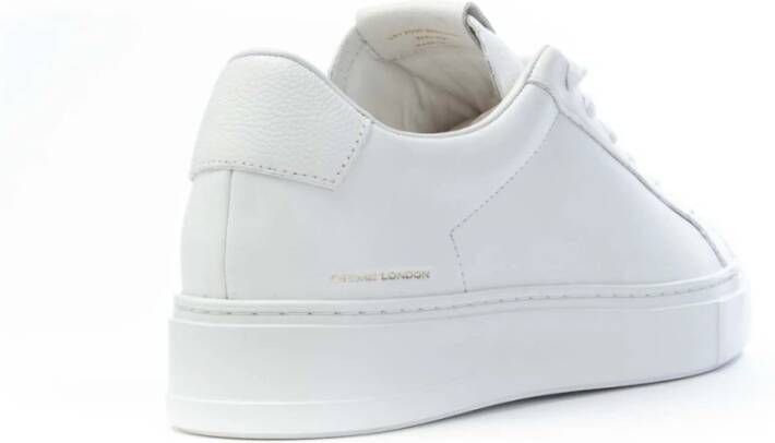 Crime London Witte Leren Sneakers voor Heren Wit Heren