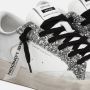 Crime London Witte Leren Sneakers Zilver Glitter - Thumbnail 3
