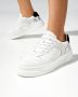 Crime London Witte magnetische sneakers met zwarte band - Thumbnail 2