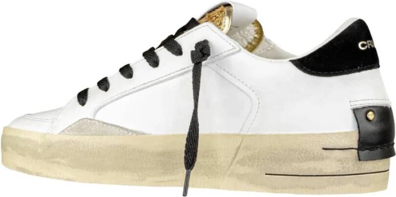 Crime London Witte Sleehak Sneakers