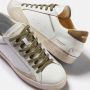 Crime London Witte Sneaker met Olijfgroene Details White Heren - Thumbnail 8