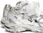 Crime London Zilveren Sneakers Leer en Stof - Thumbnail 2