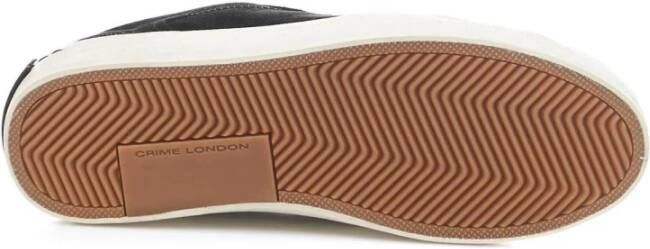 Crime London Zwarte Distressed Sneakers voor Heren Zwart Heren