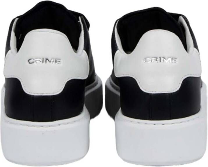 Crime London Zwarte Elevate Sneakers met Wit Detail Black Dames