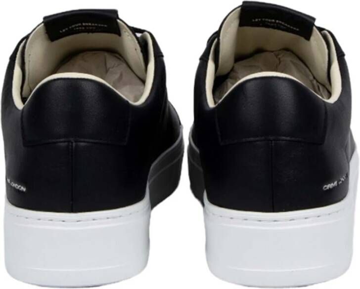 Crime London Zwarte Extralight Sneakers met Zilveren Branding Black Heren