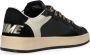 Crime London Zwarte leren Chelsea sneakers met gouden touch - Thumbnail 2