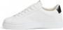 Crime London Witte Leren Sneakers met Ronde Neus en Logo Patch White Heren - Thumbnail 3