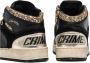 Crime London Zwarte leren sneakers met gouden glitter - Thumbnail 2