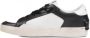 Crime London Zwarte Leren Sneakers Met Rubberen Zool Sportief Ontwerp - Thumbnail 4