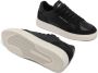 Crime London Zwarte Leren Sneakers Veters Rubberen Zool - Thumbnail 2