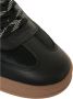 Crime London Zwarte Sneakers met Metalen Accenten - Thumbnail 2