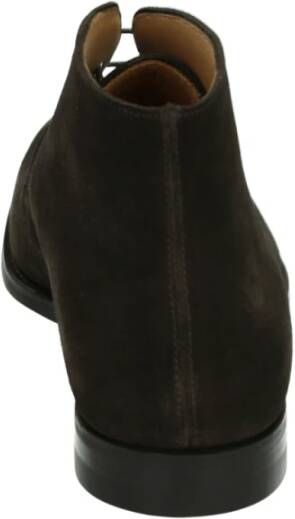 Crockett & Jones Bruine Suède Casual Midden Schoenen