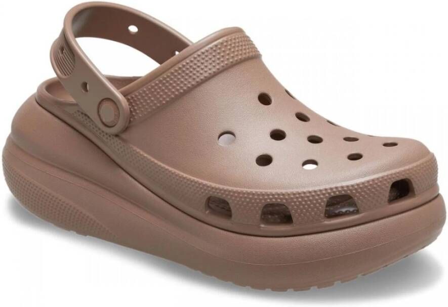 Crocs Bruine Plateauklomp met Comfort Brown Dames