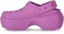 Crocs Bubble Stomp Klomp Pink Dames - Thumbnail 4