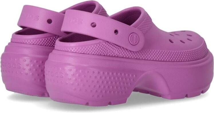 Crocs Bubble Stomp Klomp Pink Dames