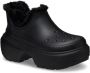 Crocs Zwarte enkellaarsjes met faux-fur voering Black - Thumbnail 12
