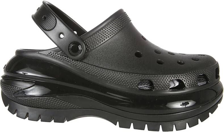 Crocs Geperforeerde Plateauklompen Black Dames