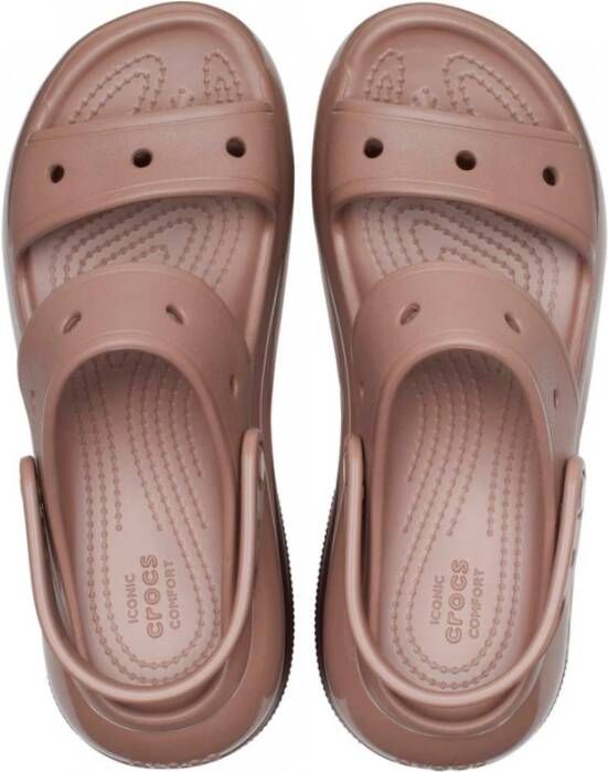Crocs Flat Sandals Brown Dames