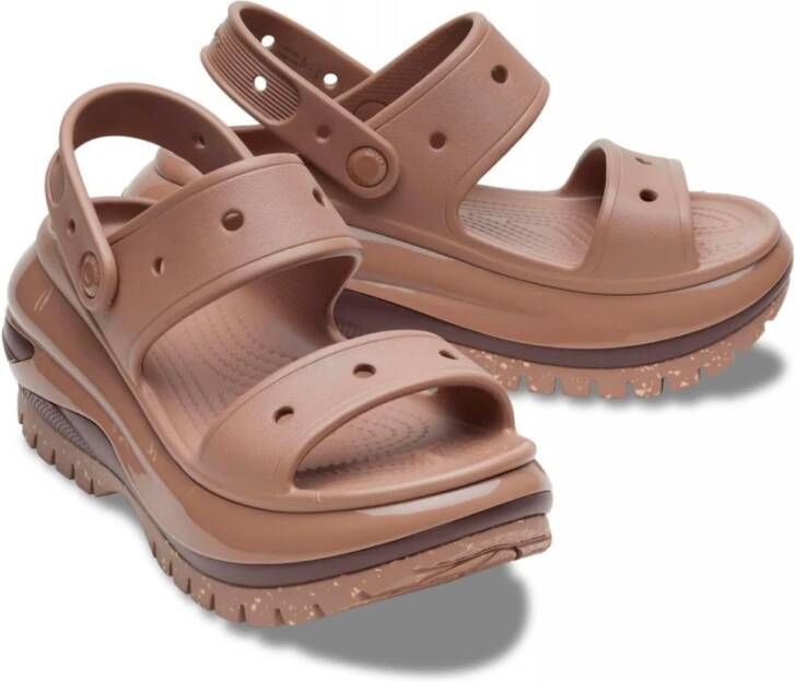 Crocs Flat Sandals Brown Dames