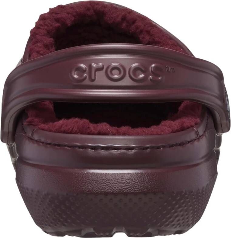 Crocs Gevoerde klomp met zachte voering en hielband Red Heren