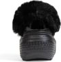 Crocs Zwarte gevoerde Stomp klomp met bont Black - Thumbnail 20