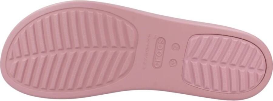 Crocs Geweven sleehakken voor stijlvol comfort Pink Dames