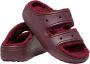 Crocs Gezellig Pluizige Band Klomp Sandaal Red Heren - Thumbnail 5