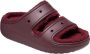 Crocs Gezellig Pluizige Band Klomp Sandaal Red Heren - Thumbnail 6