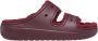 Crocs Gezellig Pluizige Band Klomp Sandaal Red Heren - Thumbnail 8