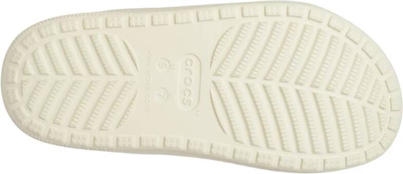 Crocs Gezellige Fluffy Slide Sandalen Beige Heren