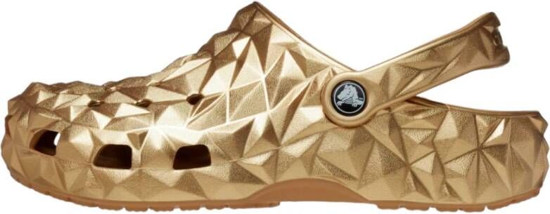 Crocs Gouden Sandalen voor Zomer Yellow Dames