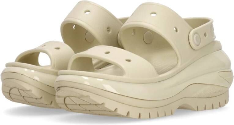 Crocs Klassieke Mega Crush Sandaal Beige Dames