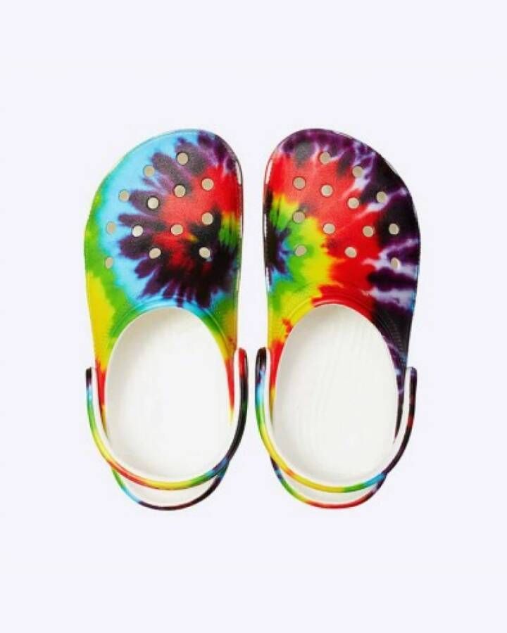 Crocs Klieke Tie Dye Grafische Klomp Multicolor Heren