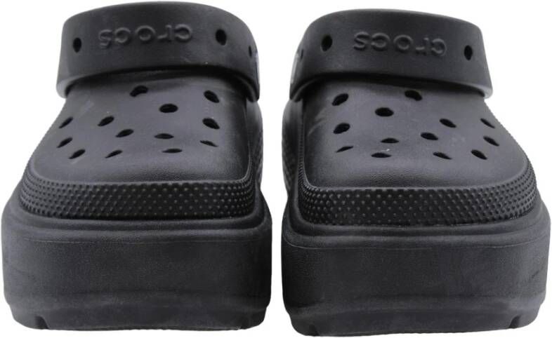 Crocs Kleurrijke Houten Klompen voor Dagelijks Gebruik Black Dames