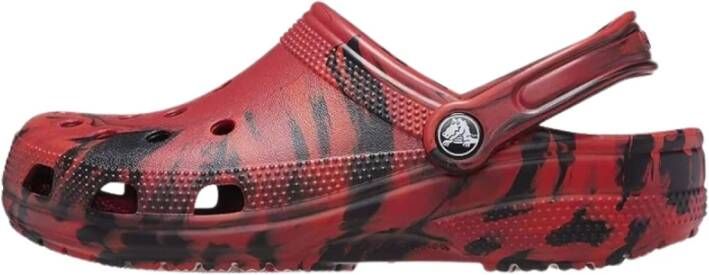 Crocs Marmer Effect Klomp in Rood