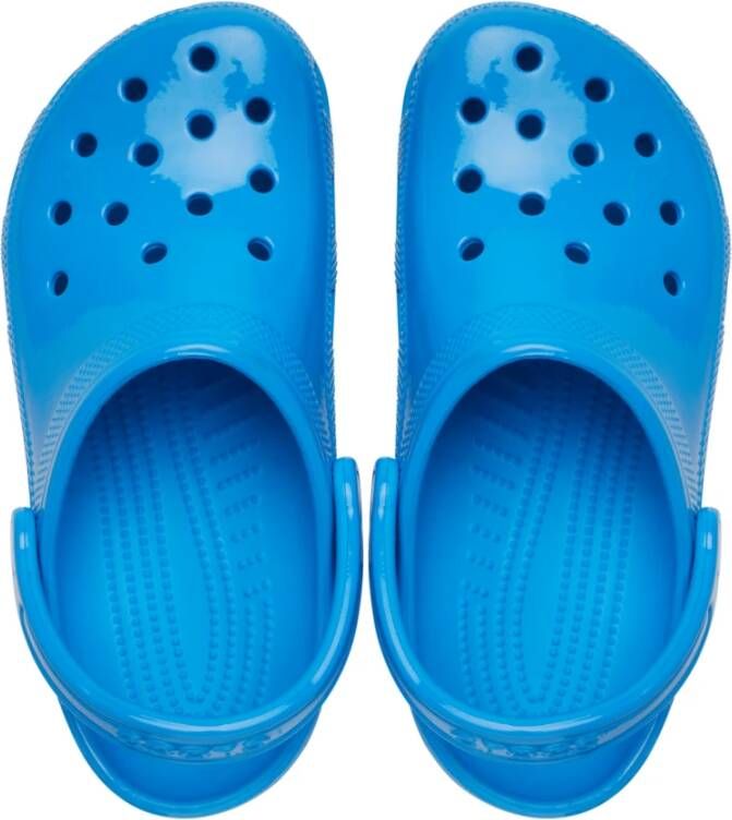 Crocs Neon Classic Klompen Blauw Ronde Neus Blue Heren