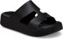 Crocs Platform H-Strap Sandalen voor Getaway Black Dames - Thumbnail 3